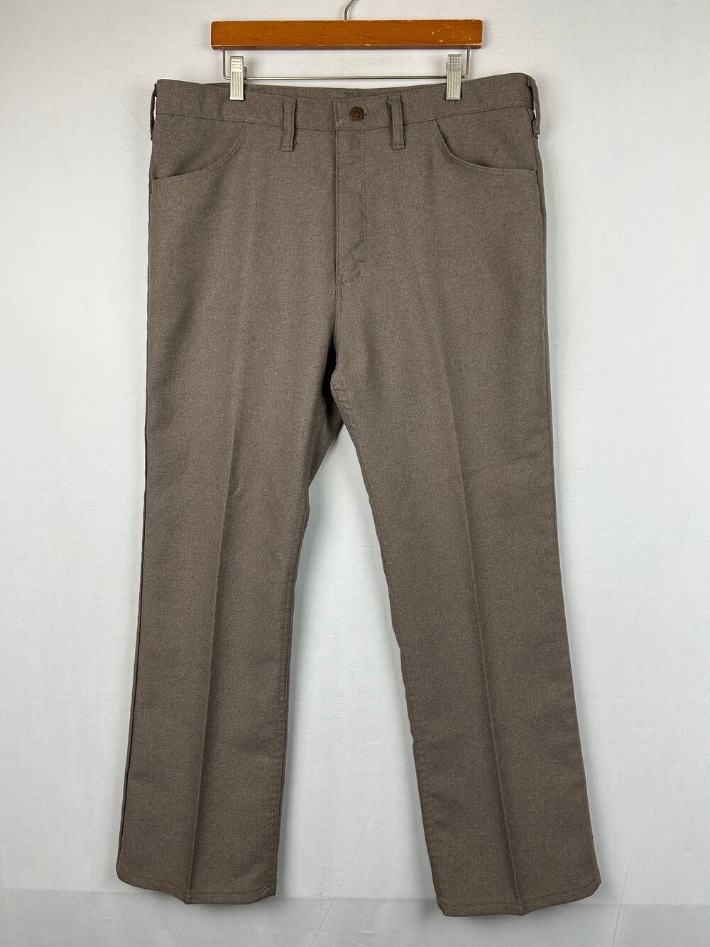 Wrangler Wrancher Dress Jean Brown Talon Vintage Men's 38x30 (Measures 36x30)